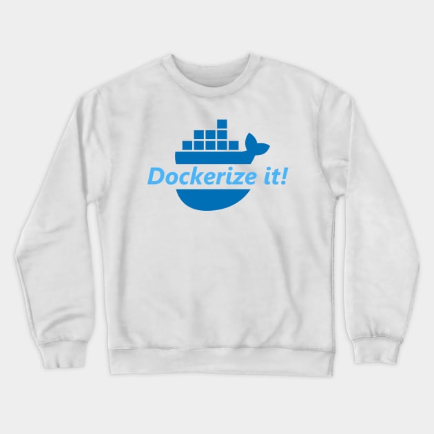 docker Crewneck Sweatshirt by yourgeekside